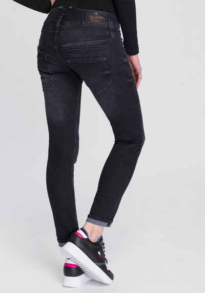 Herrlicher Slim-fit-Jeans »PITCH SLIM REUSED« umweltfreundlich dank der ISKO New Technology