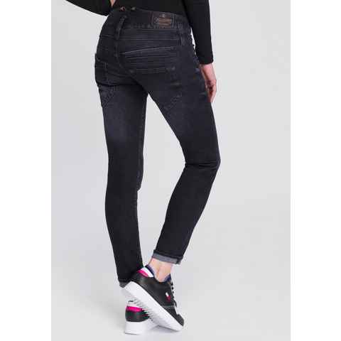 Herrlicher Slim-fit-Jeans PITCH SLIM REUSED umweltfreundlich dank der ISKO New Technology