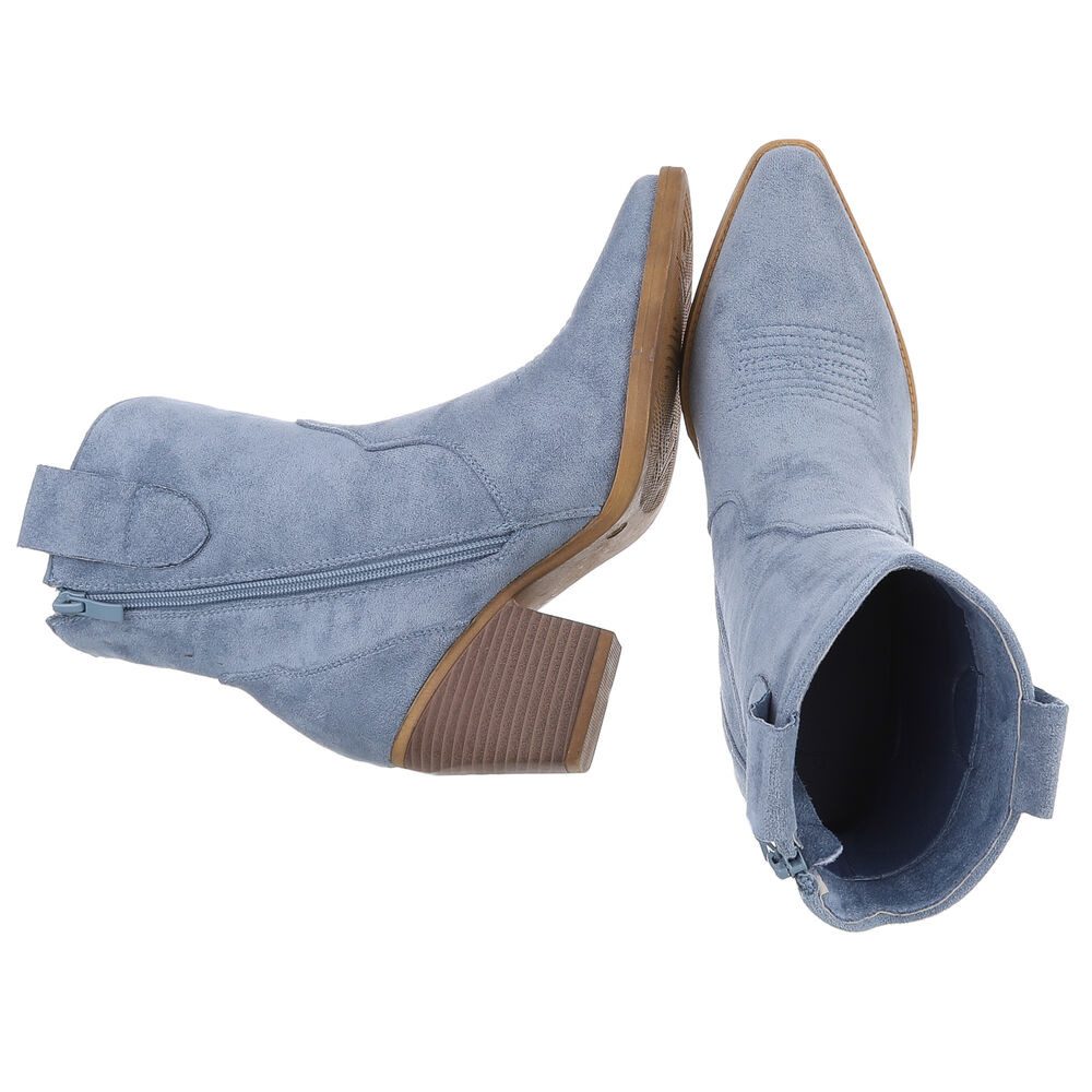 Ital-Design Stylische Westernstiefelette mit Blockabsatz für günstig online kaufen