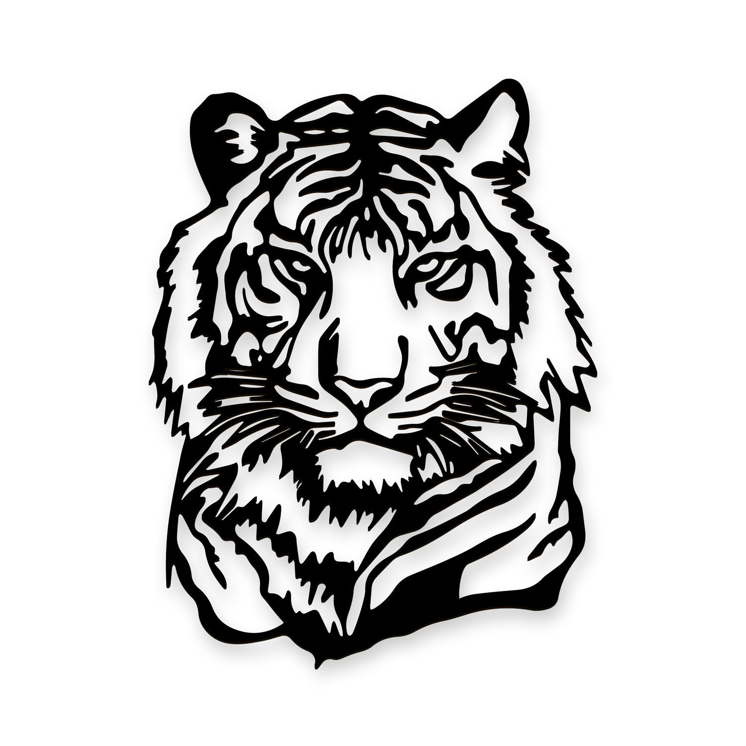 Namofactur LED Wandleuchte Tiger - Dekoobjekt aus Holz mit Tier-Motiv - Wan günstig online kaufen