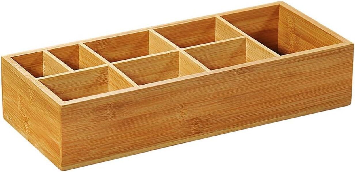 KESPER® Aufbewahrungsbox Aufbewahrungsbox mit 8 Fächern aus FSC-zertifiziertem Bambus (1 St)