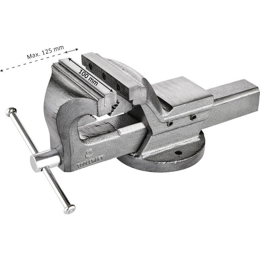 TOOLCRAFT Schraubstock Schraubstock 100 x 125 mm TO-5342445 – Bild 5 von 5