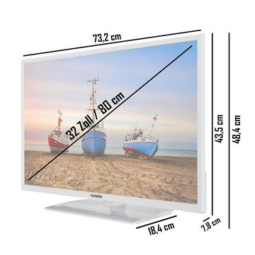 Telefunken XF32N550M-W LCD-LED Fernseher (80 cm/32 Zoll, Full HD, Triple-Tuner, USB-Mediaplayer, CL)