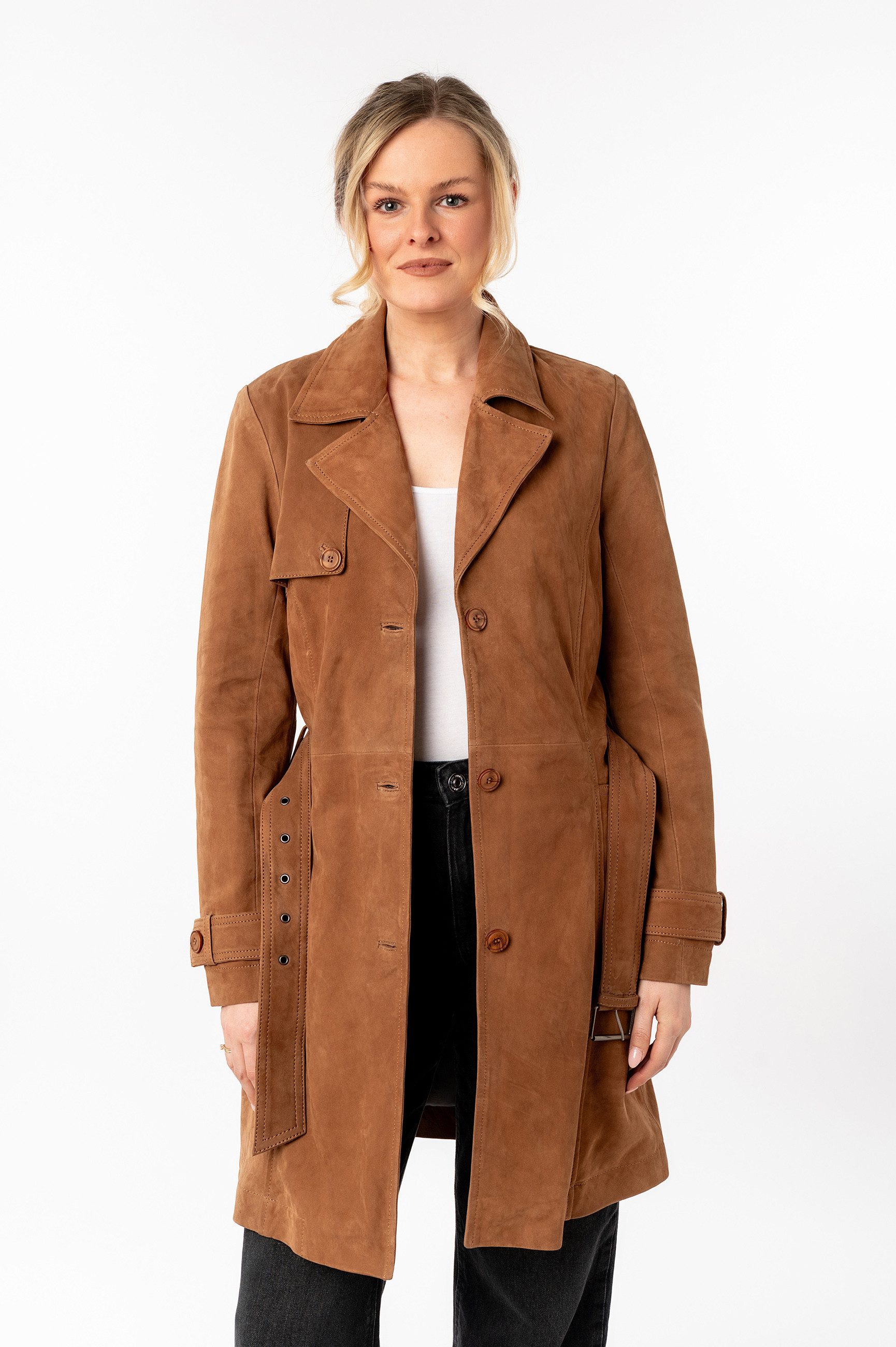 Mauritius Ledermantel MWLilithy mit Reverskragen günstig online kaufen