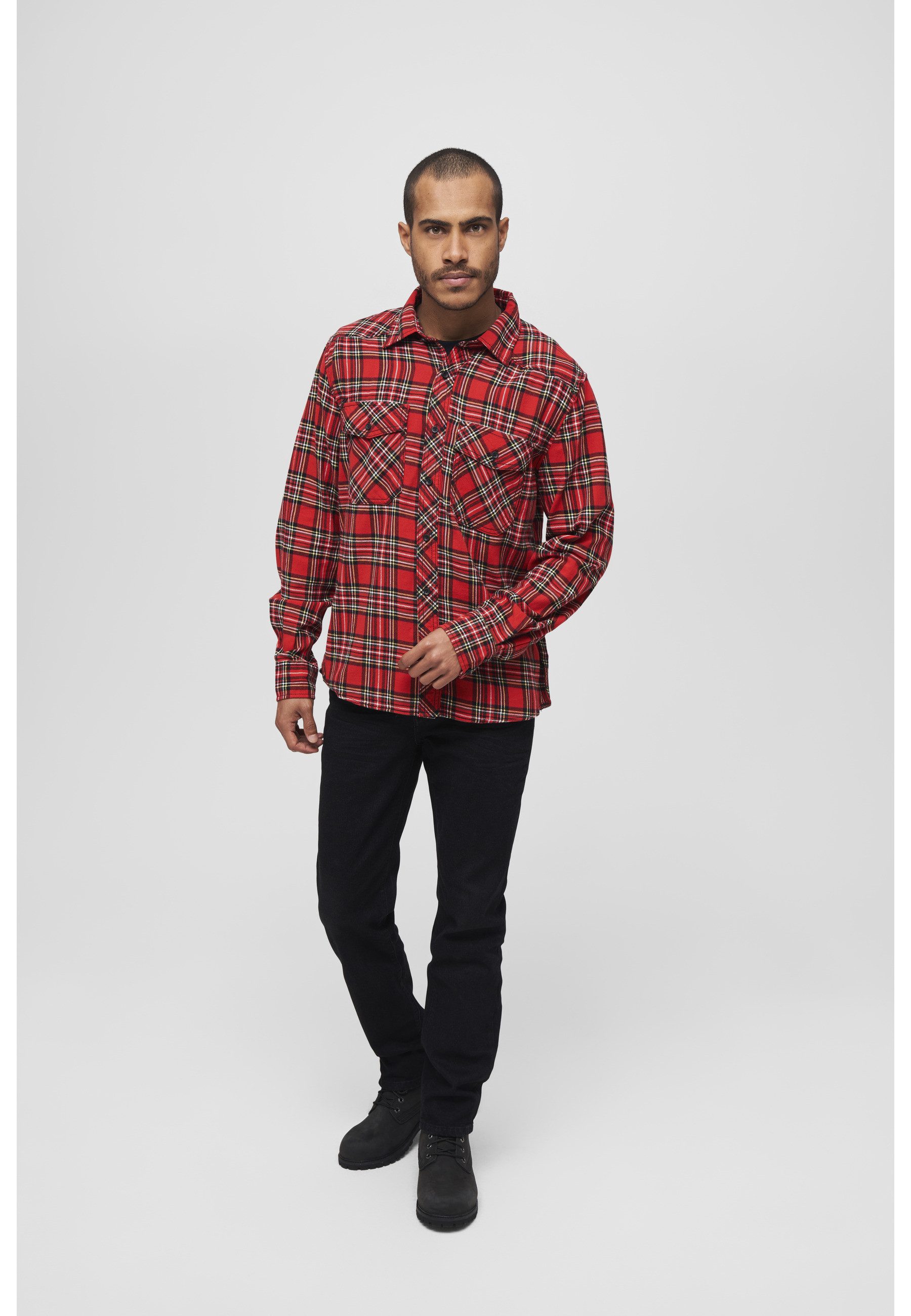 Brandit Langarmhemd Brandit Herren Checked Shirt (1-tlg)