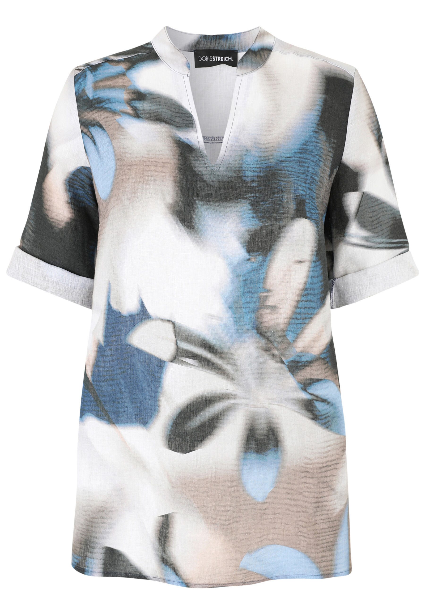 Doris Streich Klassische Bluse mit floralem Print