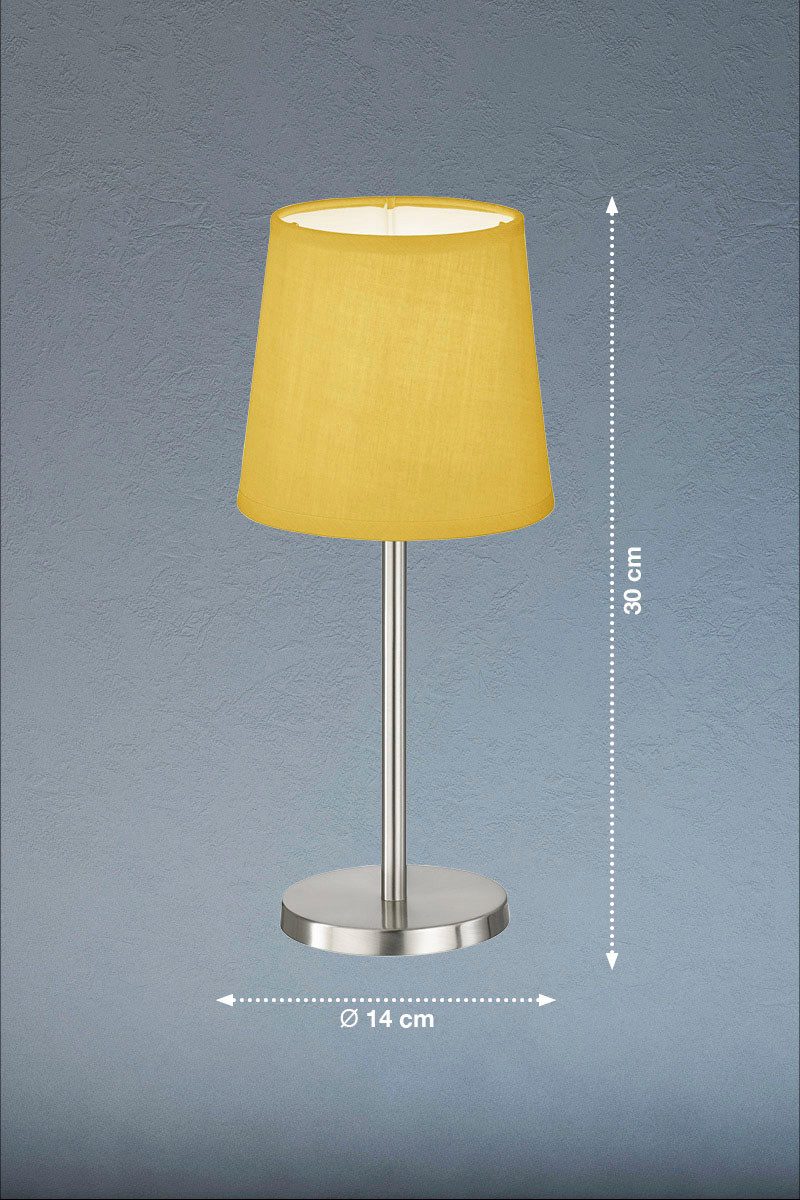 easy! BY FHL LED Tischleuchte Eve, ohne Leuchtmittel, Tischleuchte,Stoffschirm,Schnurschalter,Hochwertige Verarbeitung