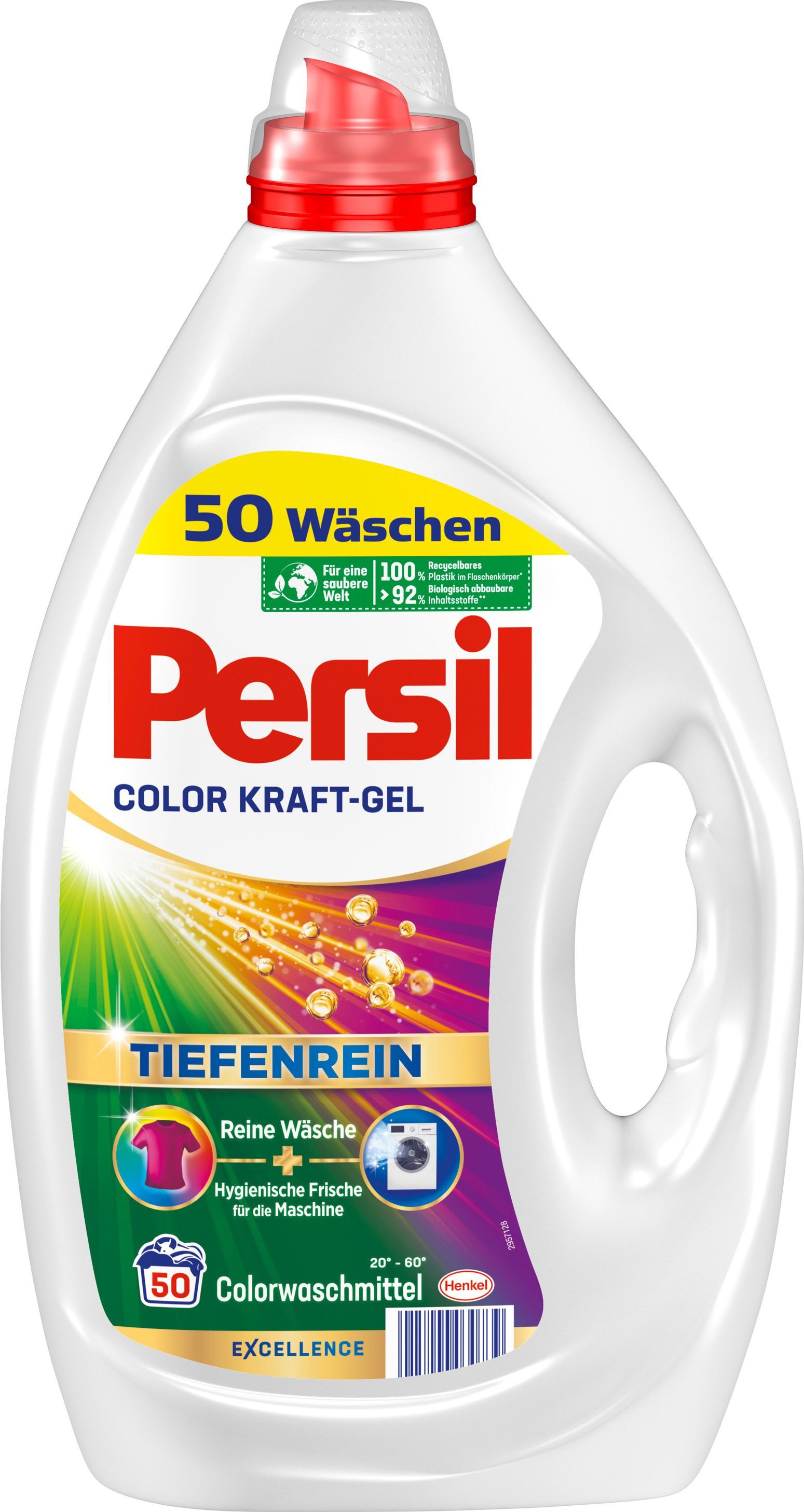 Persil Color Kraft-Gel 50 WL Colorwaschmittel (1-St. Flüssigwaschmittel mit Tiefenrein Technologie)