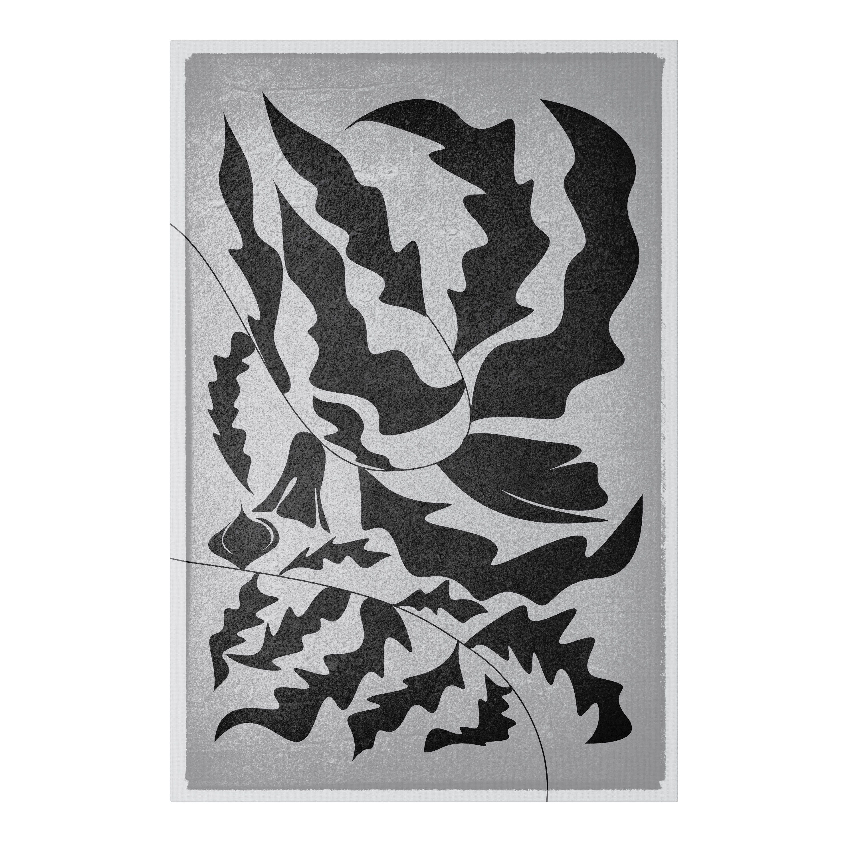 SPACEREBELS Leinwandbild SHARP SHADOWS, Abstrakt (1 St), 3 cm Keilrahmen, Baumwollleinwand