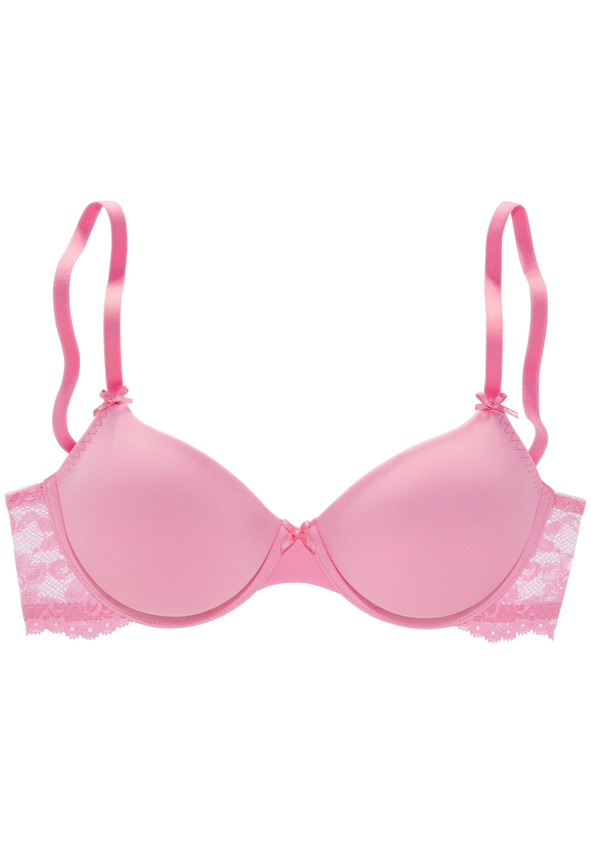 Nuance by Lascana Schalen-BH, BH mit Bügel, mit Spitzenrücken & nahtlosen Schalen als Dessous-Set kombinierbar, sexy Dessous, sexy Unterwäsche – Bild 2 von 5