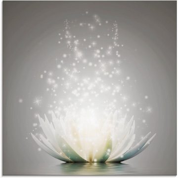 Artland Glasbild Magie der Lotus-Blume, Blumen (1 St), in verschiedenen Größen