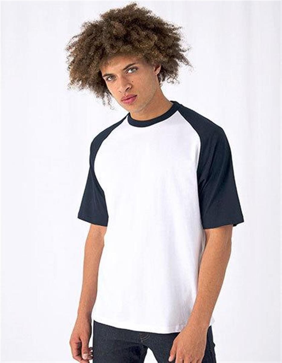 B&C Rundhalsshirt Base-Ball Herren T-Shirt