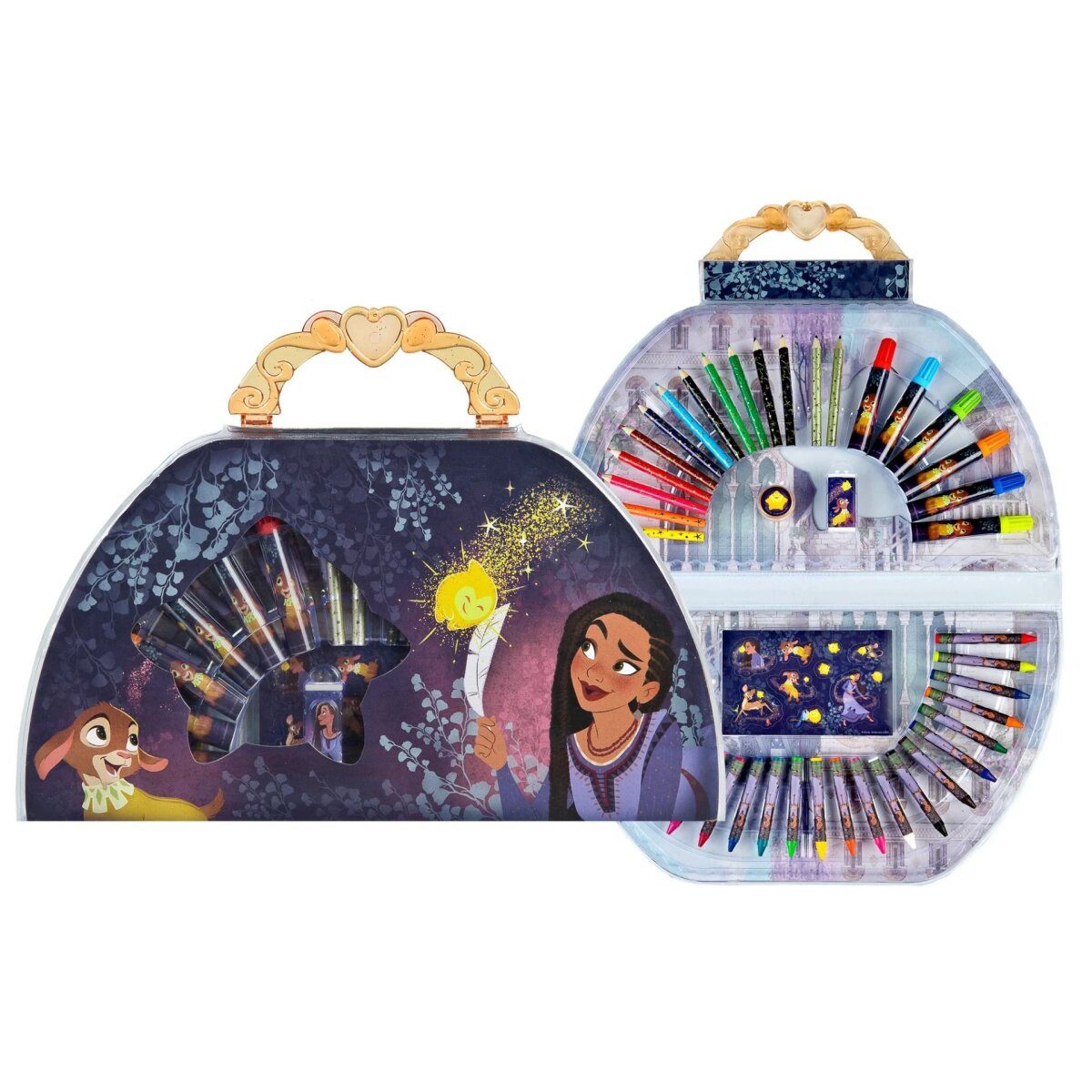 Disney Kreativset Disney Wish Mal- und Zeichenkoffer Kreativset für Kinder