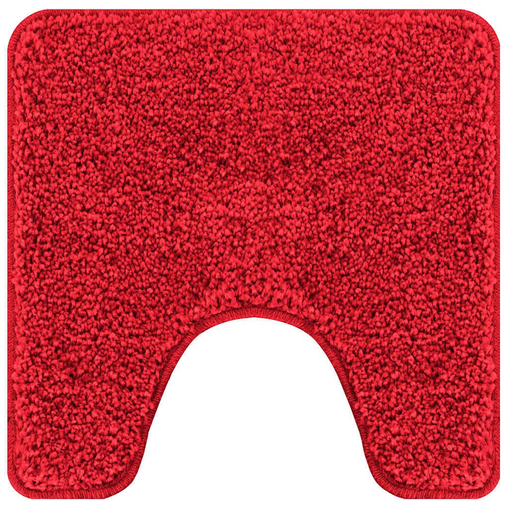vidaXL Badematte Anti-Rutsch Badematten-Set 2 stk. Rot 50 x 50 cm PP, Höhe 0.2 mm, Polypropylen – Bild 5 von 5