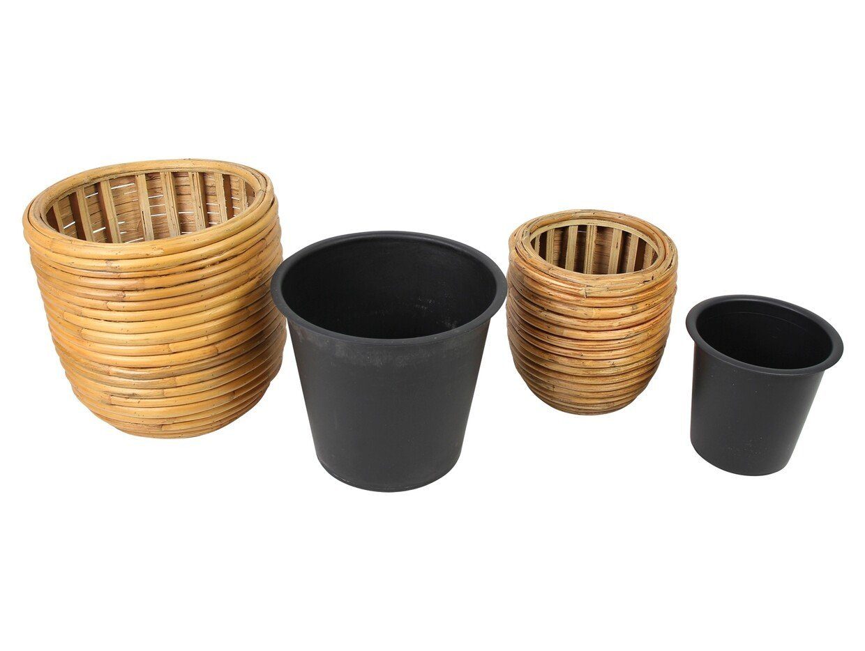 Dekoleidenschaft Blumentopf »aus Rattan, Pflanztopf, Übertopf, Pflanzer