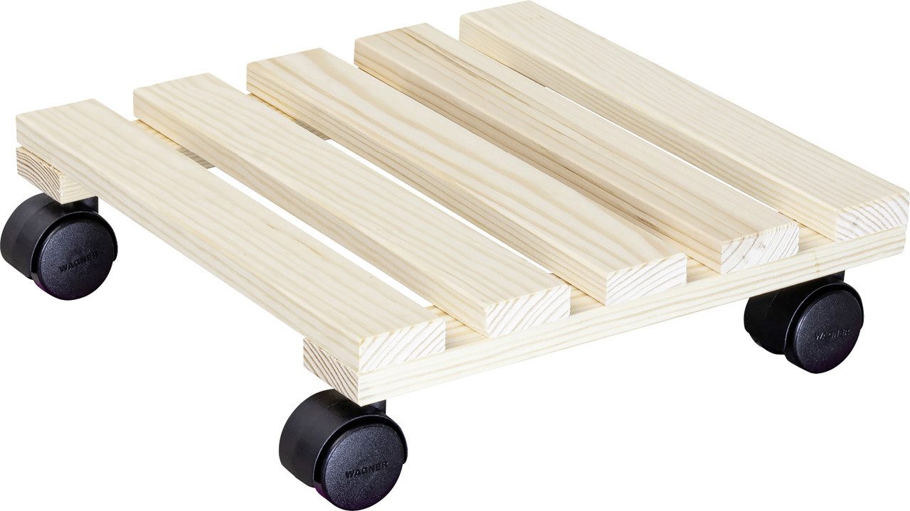 Wagner-System Pflanzenroller Wagner Multiroller Holz 30 x 30 cm natur