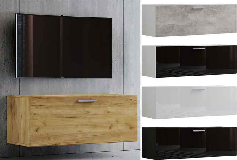 VCM TV-Board Holz TV Wand Hänge Lowboard Fernsehschrank Fernso
