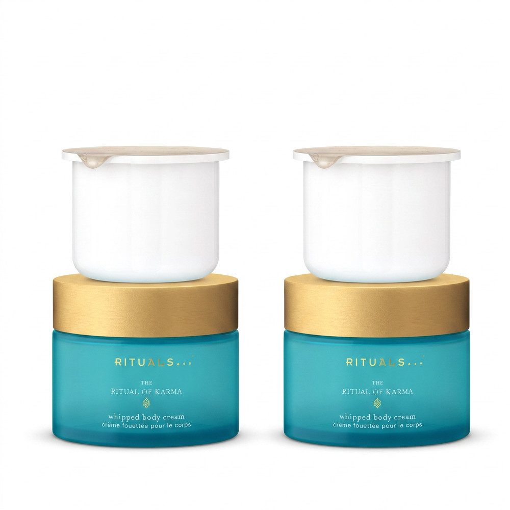 Rituals Körpercreme Rituals Karma Whipped Body Cream Refill 2er Set, 1-tlg., Praktisches Vorrats- und Nachfüllset für Körpercreme