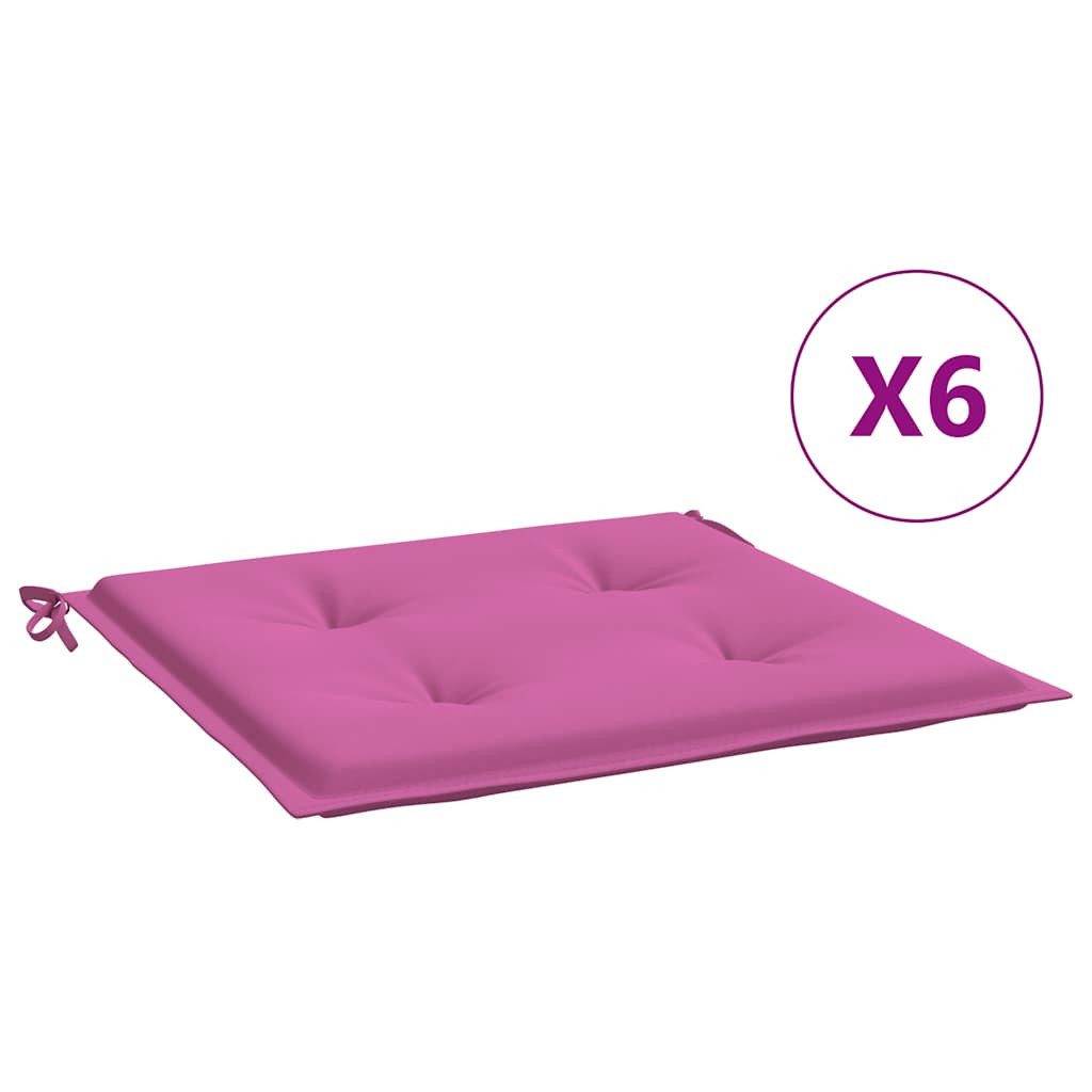 vidaXL Sitzauflage Gartenstuhl-Kissen 6 Stk. Rosa günstig online kaufen