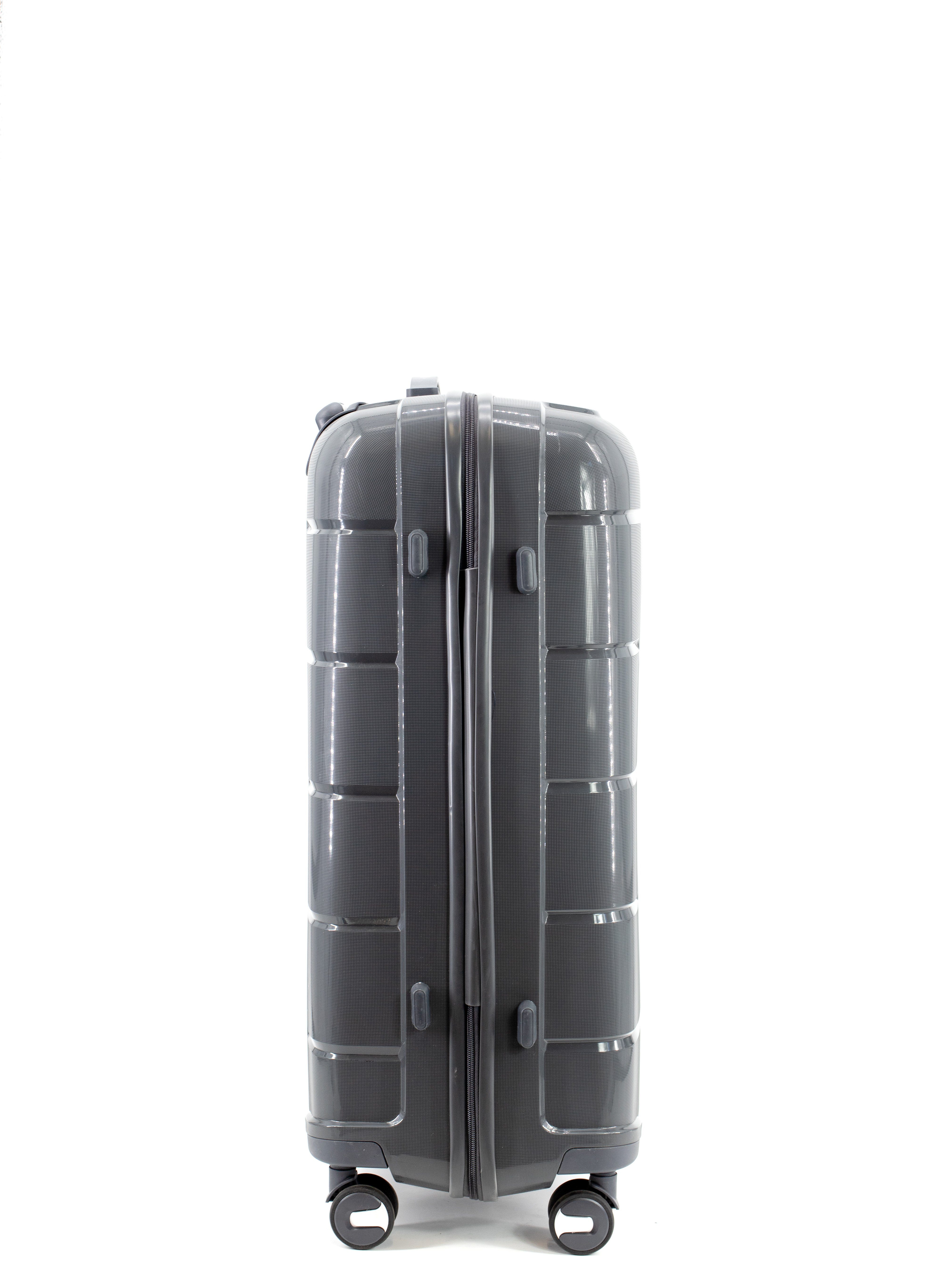 M-L-XL 360° Set Reisekoffer Move Calista Easy mit 03, 3 Rollen, tlg. Grey 4 Dark Rollen, Hartschalen-Trolley