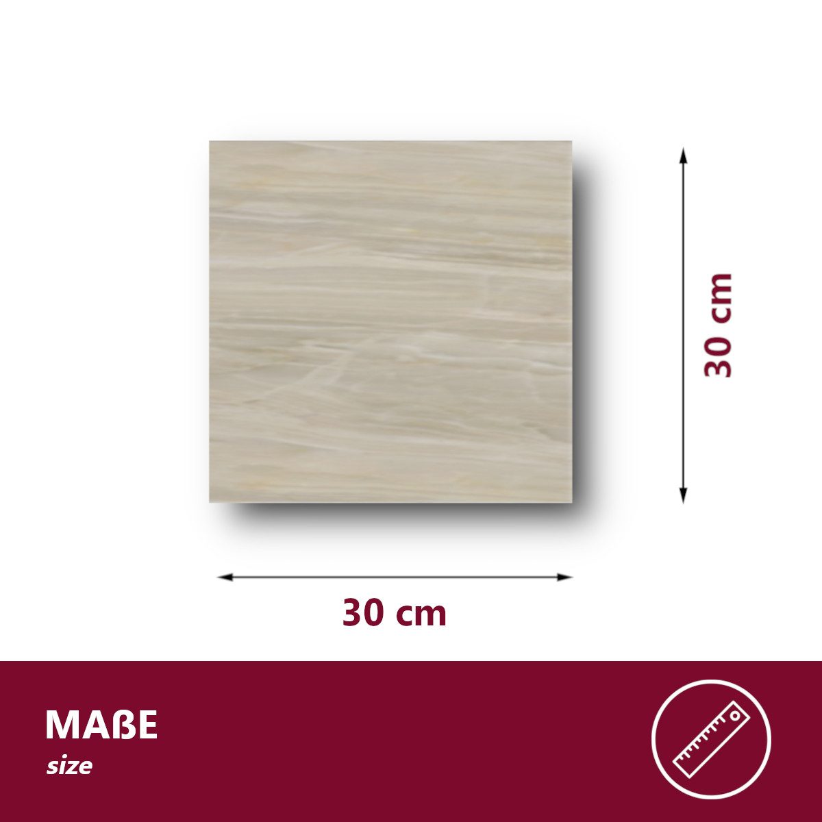 Thumbnail - HOOZ Wandpaneel Fliesenaufkleber versch. Farben selbstklebend Küche Schlaf- Wohnzimmer, BxL: 30x30 cm, 0,18 qm, (Set, 10...