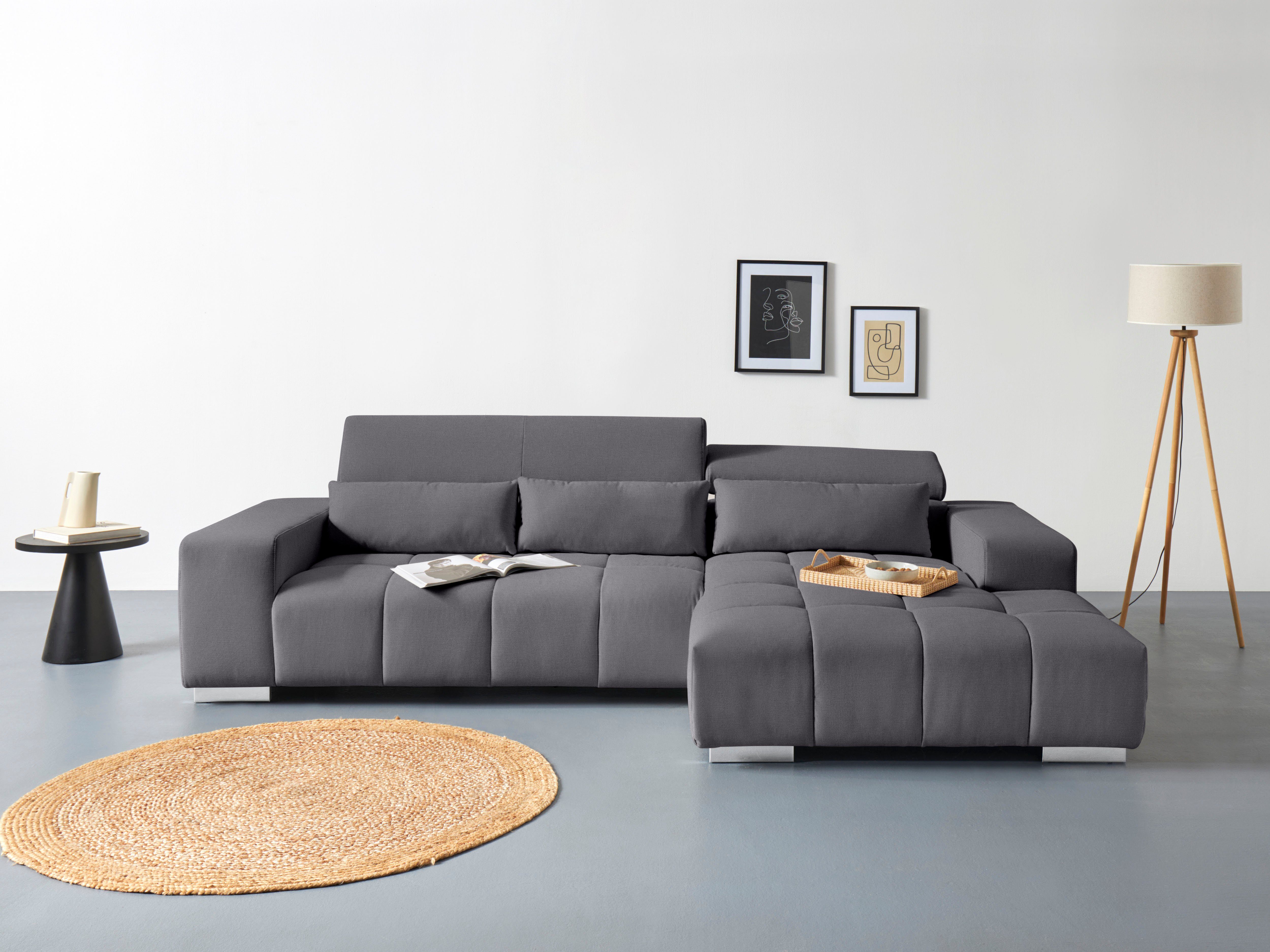 COTTA Ecksofa Orion L-Form, mit Kopfteilverstellung günstig online kaufen