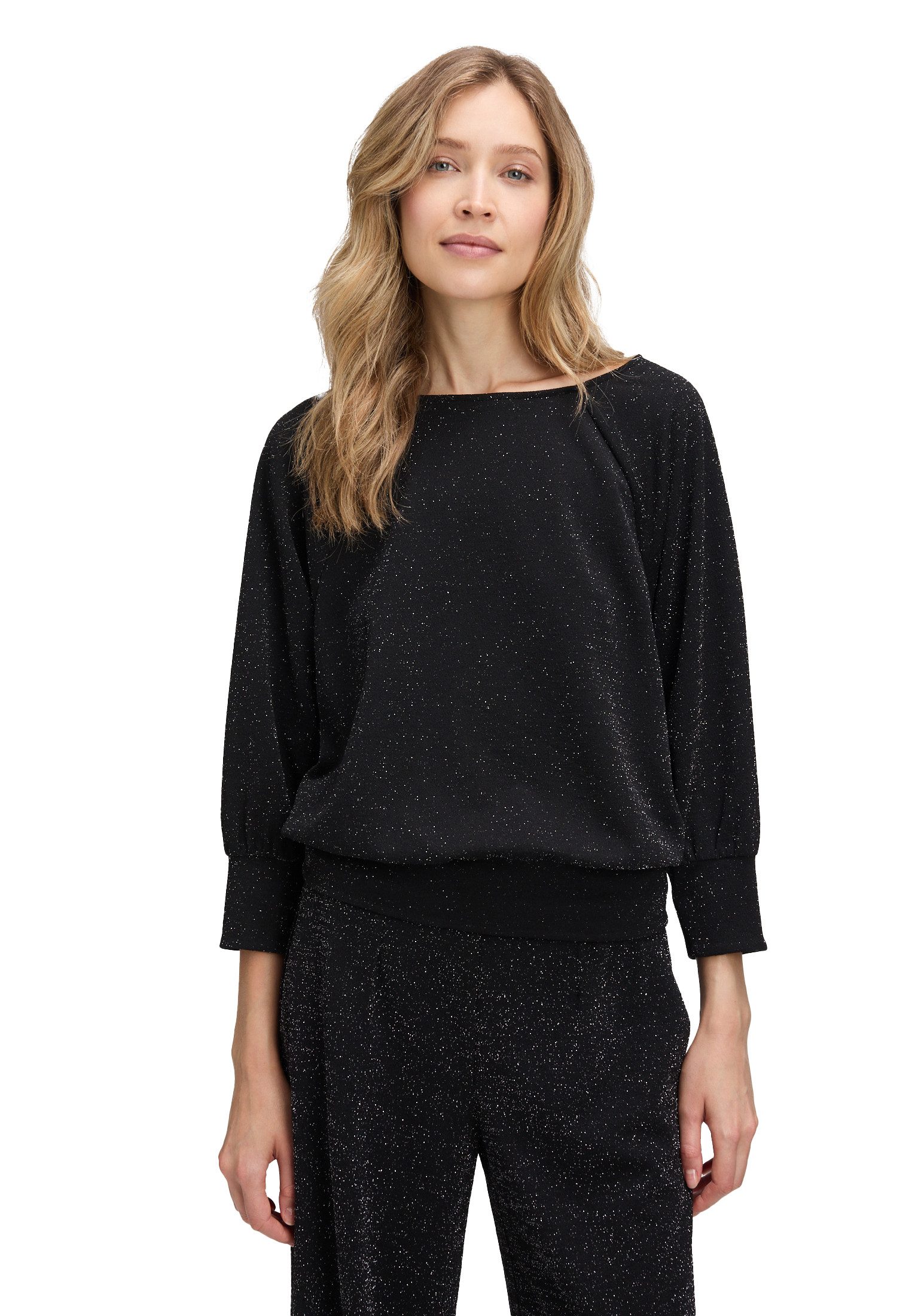 Betty Barclay 3/4-Arm-Shirt Damen Oversize-Shirt im Glitzer-Look (1-tlg) günstig online kaufen