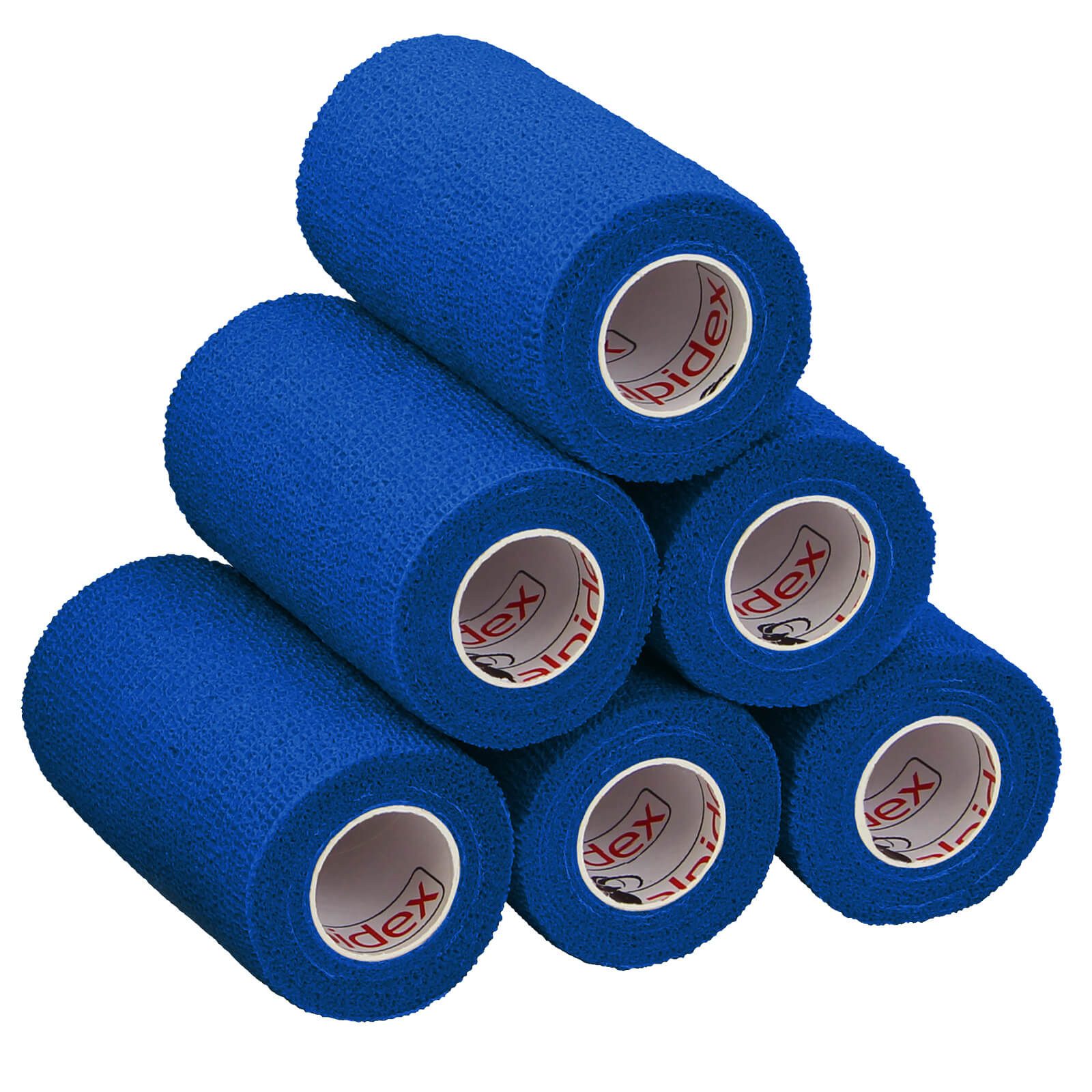 ALPIDEX Bandage 6 Rollen Haftbandage 10 cm x 4.5 m selbstklebender Verband