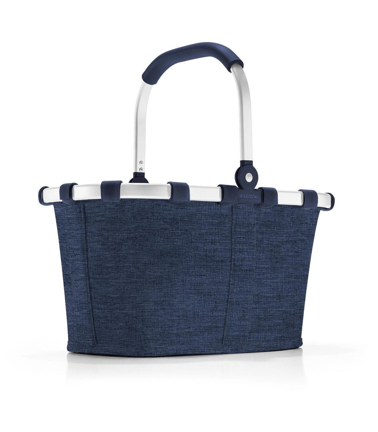 REISENTHEL® Einkaufskorb CARRYBAG TWIST NAVY, Blau, Aluminium, Polyester, 22 l, Wasserabweisend, B 48 x H 29 x T 28 cm