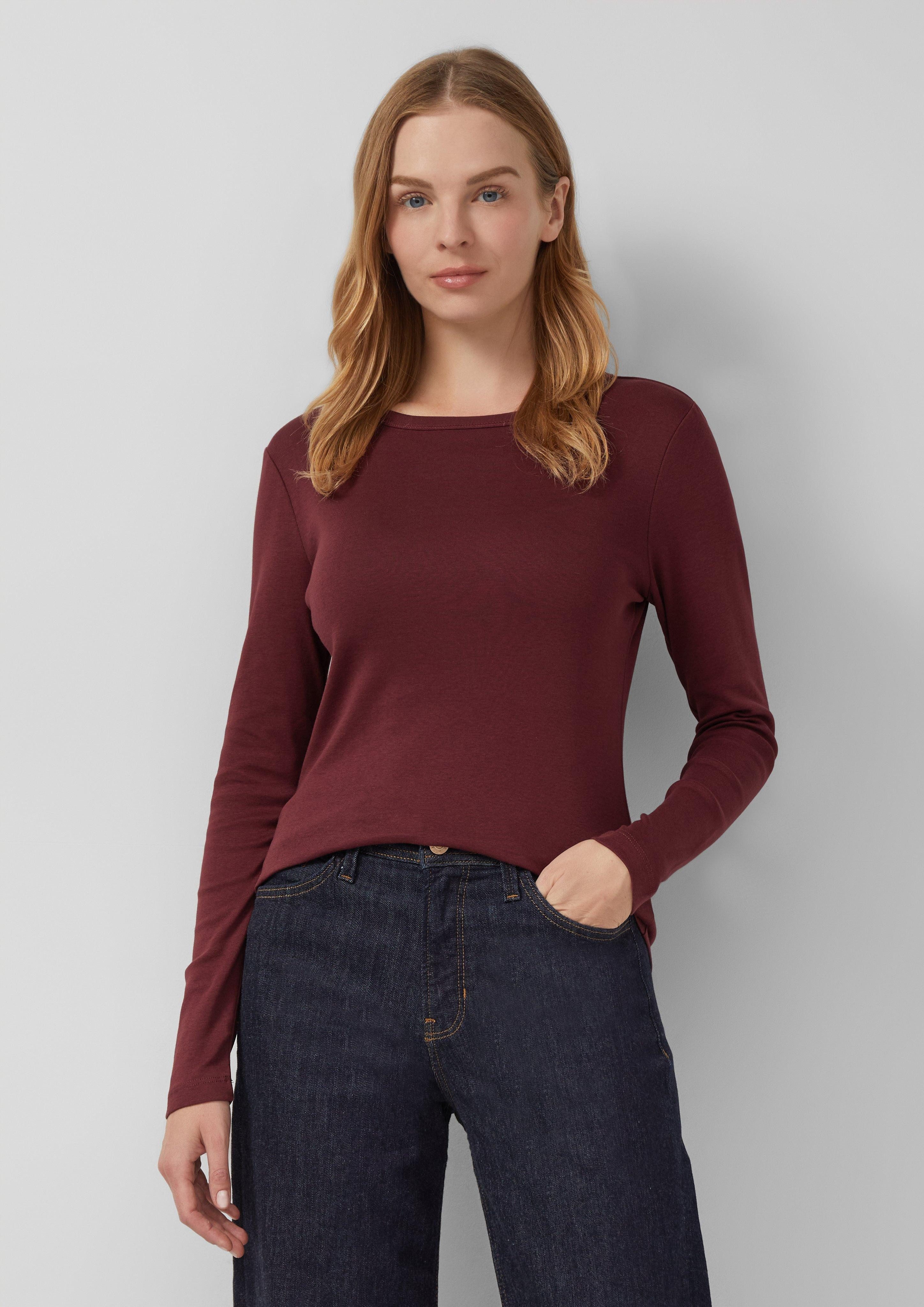 s.Oliver Langarmshirt Longsleeve mit Rippstruktur im günstig online kaufen