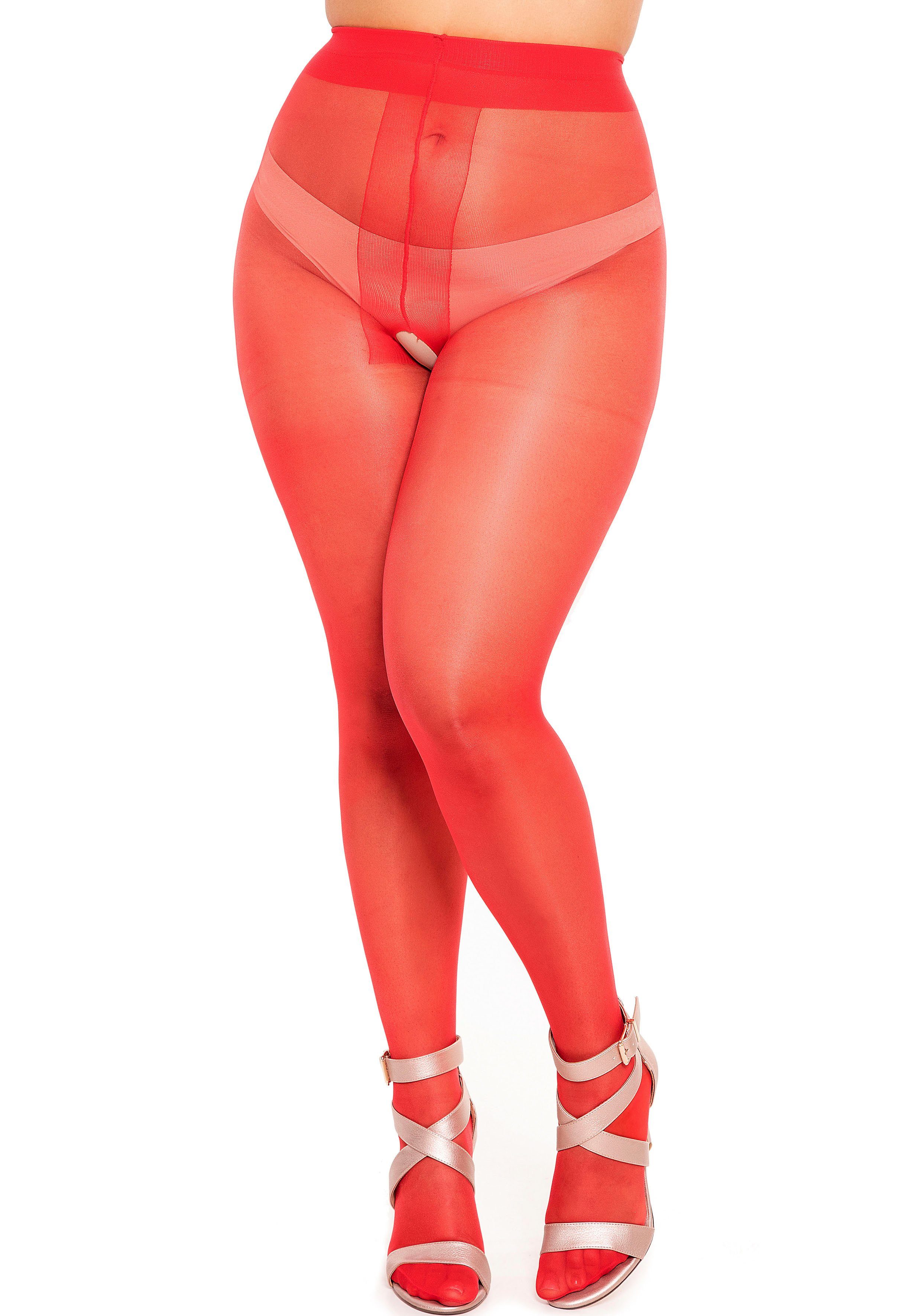 GLAMORY Ouvert Strumpfhose Ouvert 20 DEN (1 St) transparent & glänzend, bis Gr. 60-62
