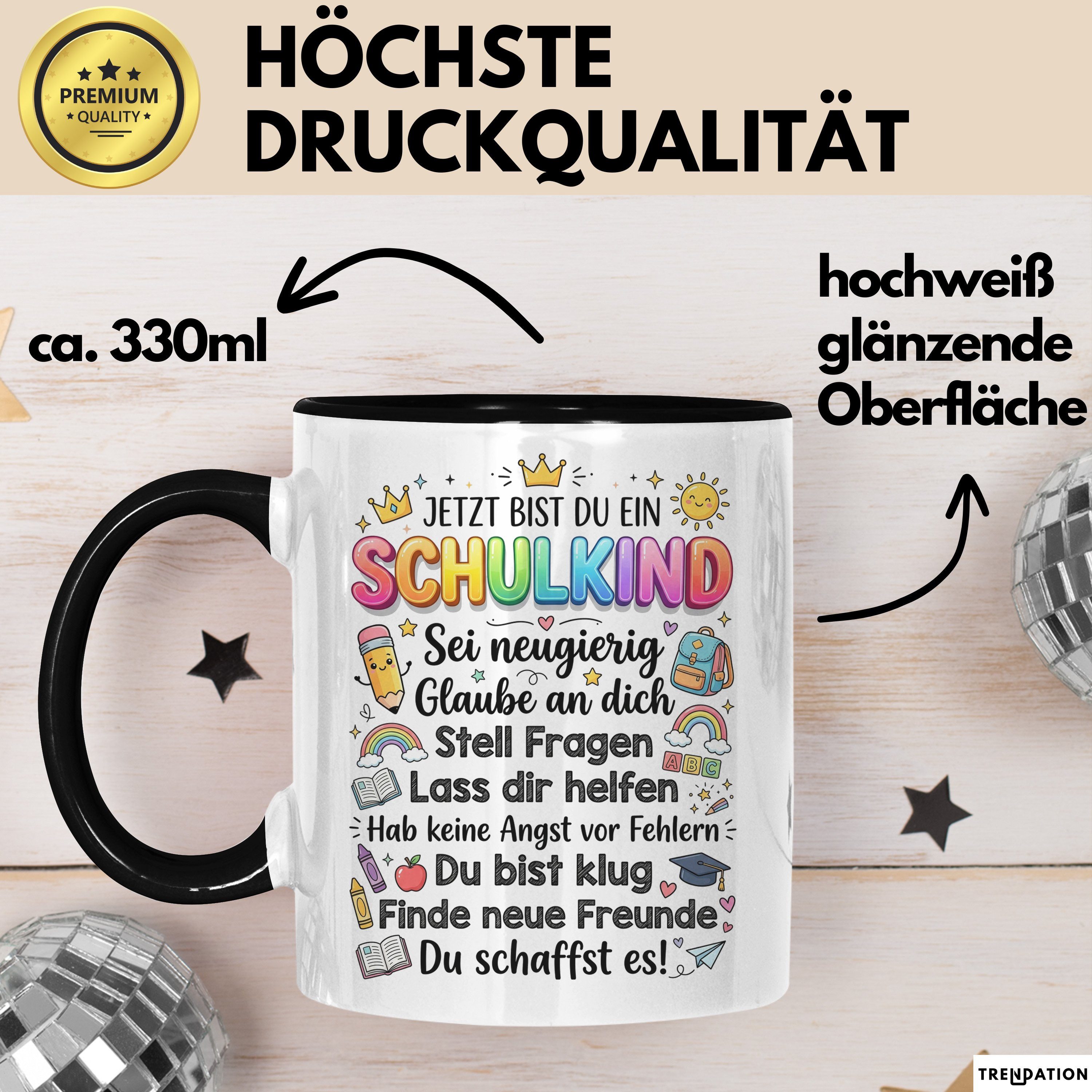 Trendation Tasse Einschulung Tasse Geschenk Jetzt Bist Du Ein Schulkind Geschenkidee Ge, Keramik