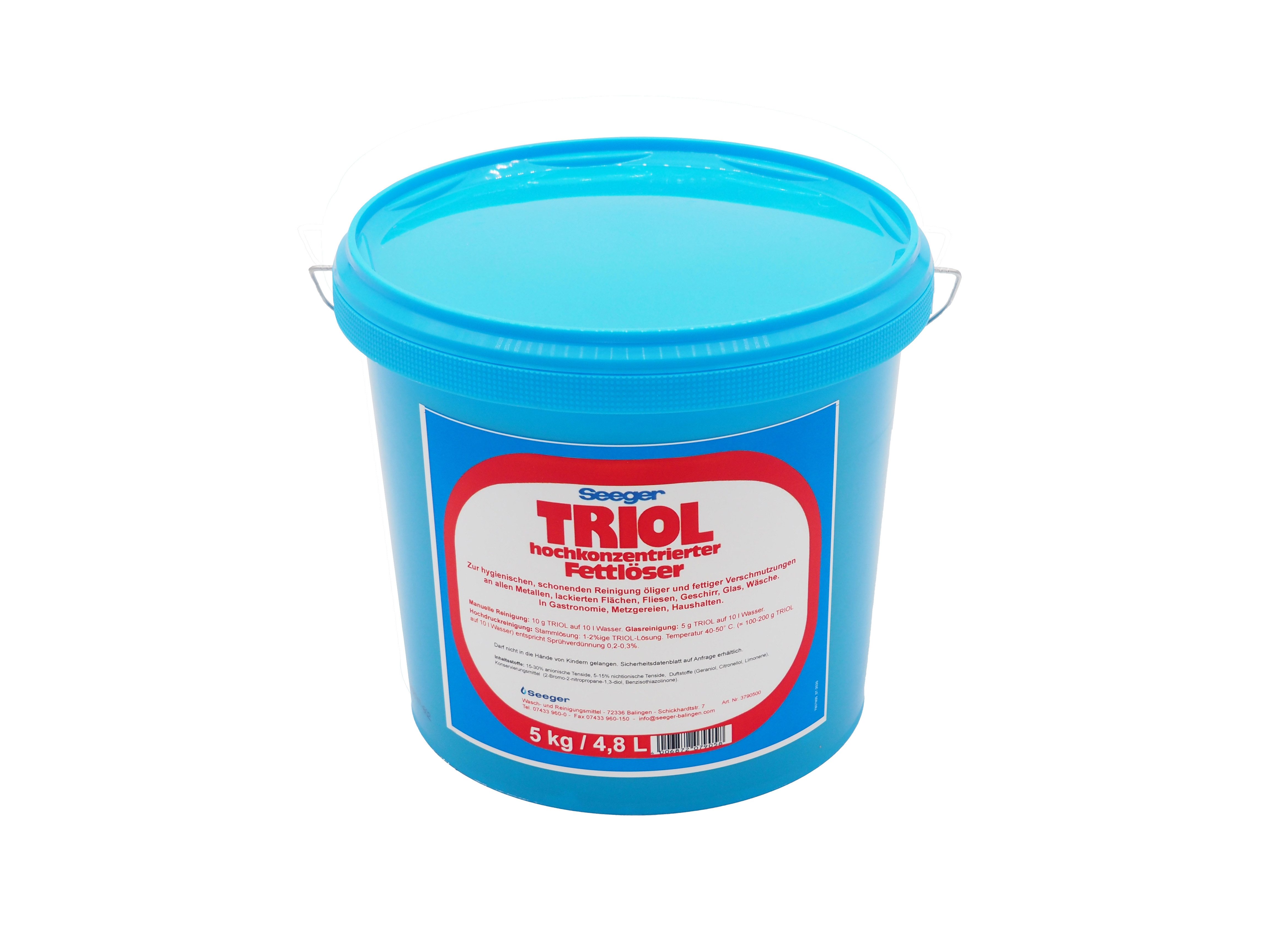 Seeger Wasch- und Reinigungsmittel GmbH 5 KG Eimer Triol klein Fussbodenreiniger (100-St)