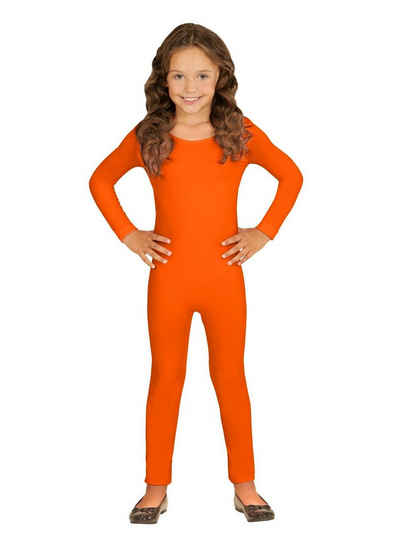 Widdmann Kostüm Langer Body orange, Einfarbige Basics zum individuellen Kombinieren