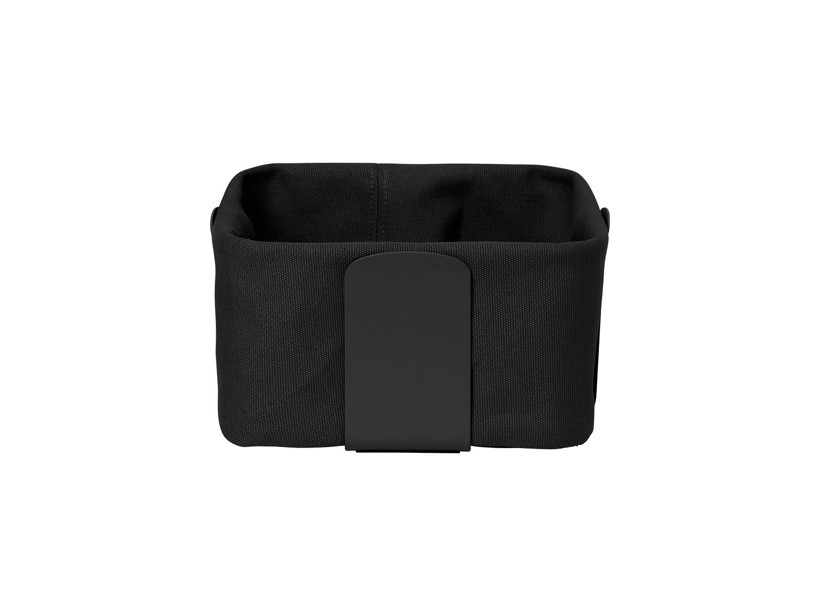 blomus Brotkorb DESA Brotkorb black small 20 cm, Stahl pulverbeschichtet / 100% Baumwolle