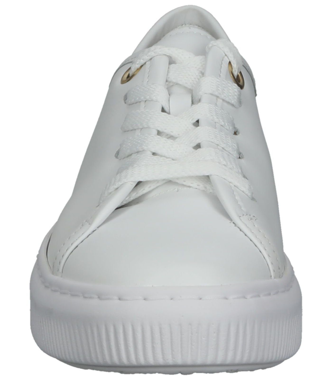 Plateausneaker Weiß (gold) Nappaleder Sneaker Gabor