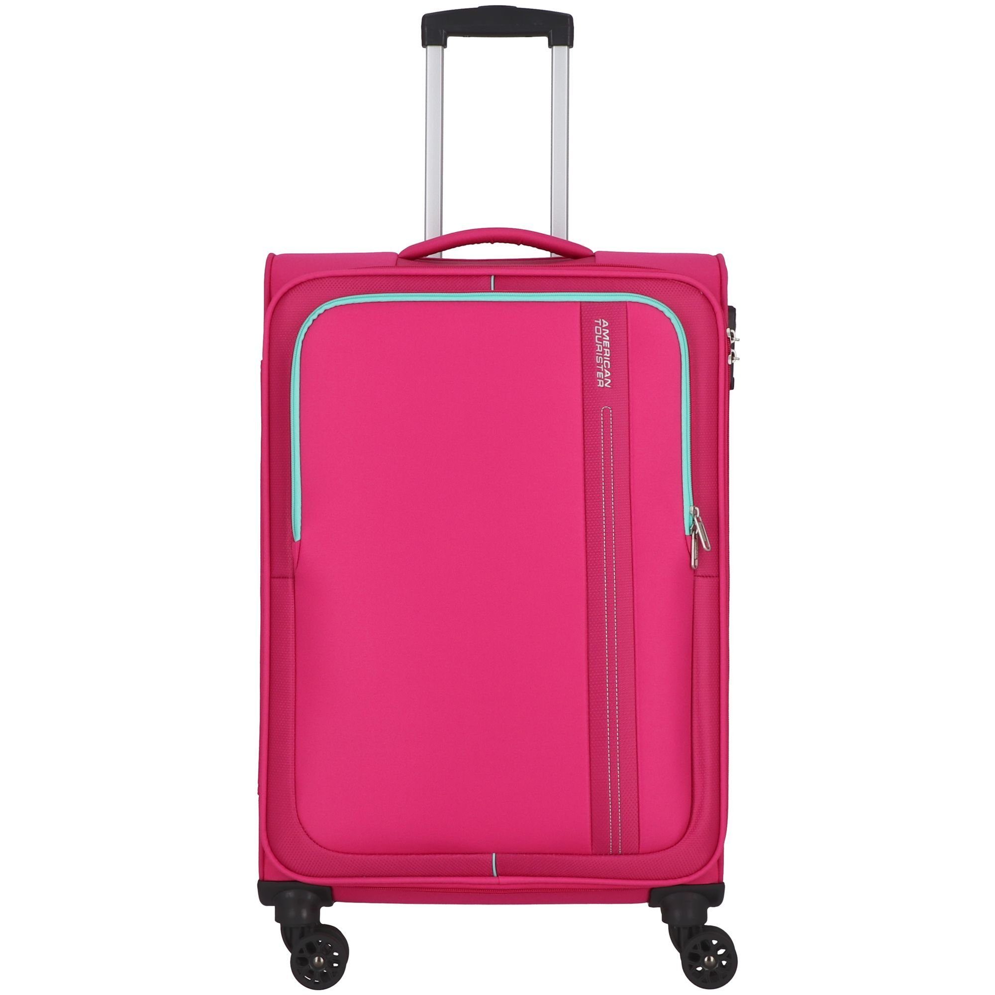 American Tourister® Weichgepäck-Trolley Sea Seeker, 4 Rollen, Polyester deep fuchsia