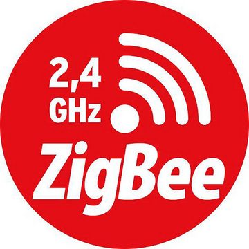 Brennenstuhl Fensterthermometer Zigbee Temperatur- und Feuchtigkeitssensor TFS CZ 01, kostenlose App, Benachrichtigung aufs Handy, smart home