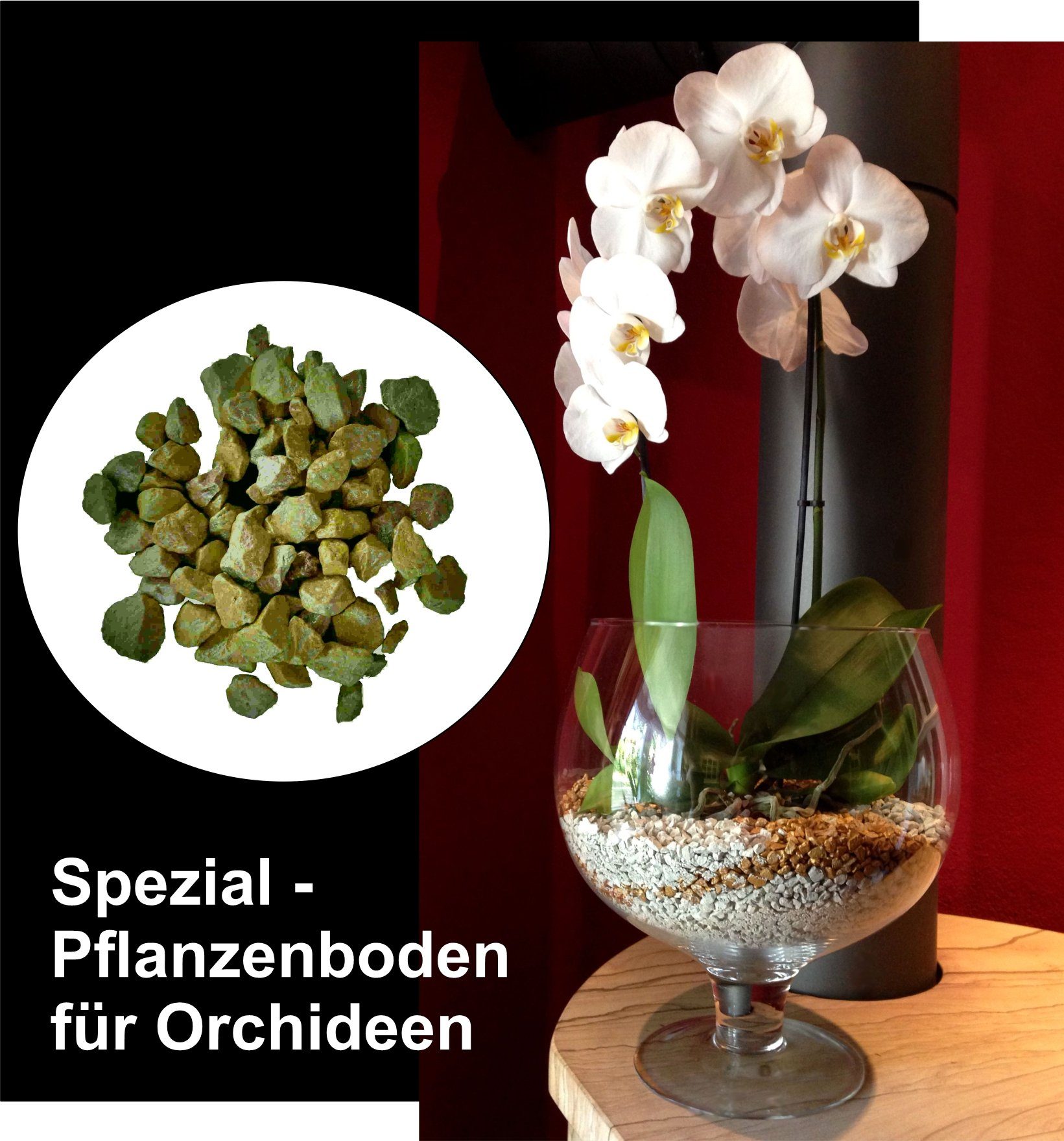 colomi Pflanzgranulat Spezial Pflanzboden für Orchideen - patentiert jade, 1 Liter