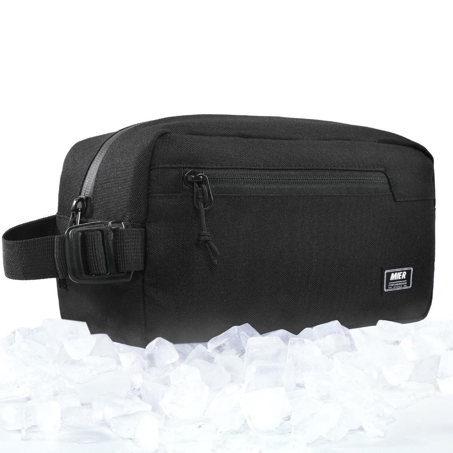 LuxusKollektion Kühltasche Lunch Tasche Gefrierbare Kühltasche Snackbox Schwarz Polyester