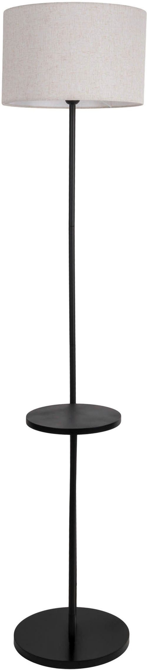 näve Stehlampe Tordis, ohne Leuchtmittel, mit integriertem Tisch, Zuleitung 230cm schwarz, exkl. 1 x E27