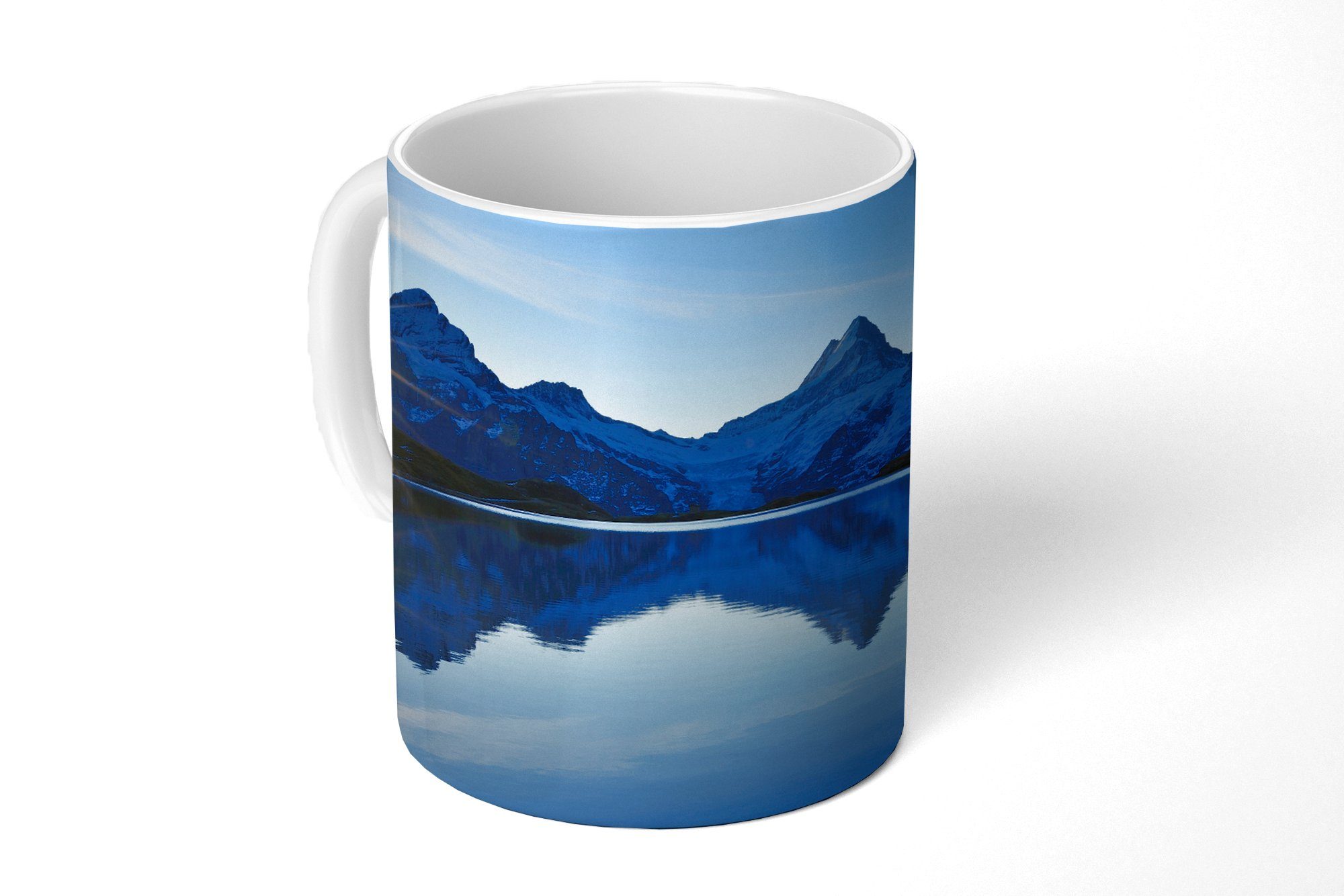 MuchoWow Tasse Alpen - Berg - Wasser - Schnee, Keramik, Kaffeetassen, Teetasse, Becher, Teetasse, Geschenk