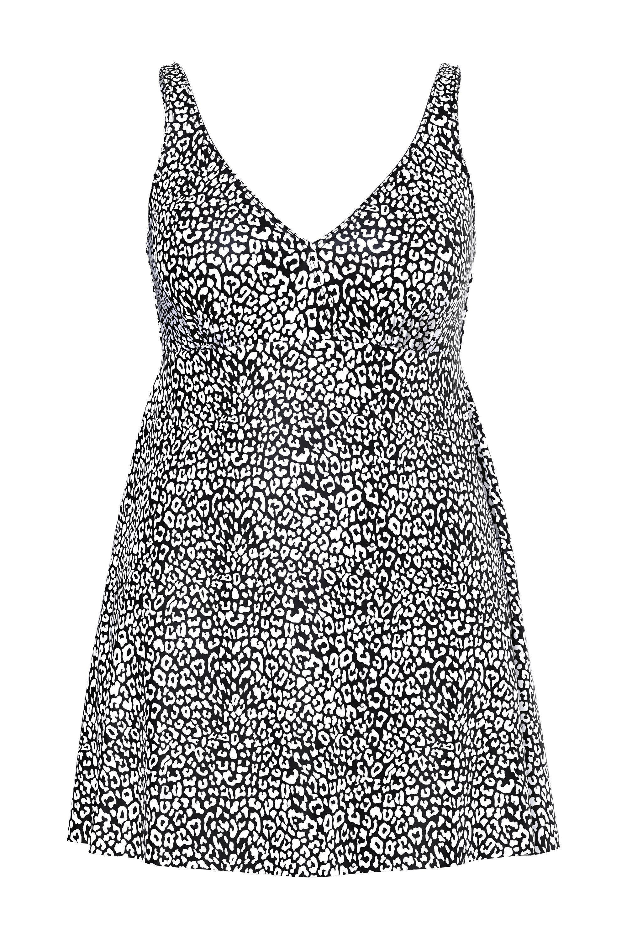 Ulla Popken Badekleid Badekleid Leomuster Softcups Wickeloptik günstig online kaufen