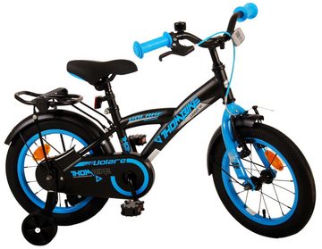 Volare Kinderfahrrad Kinderfahrrad Thombike für Jungen 14 Zoll Kinderrad in Schwarz Blau