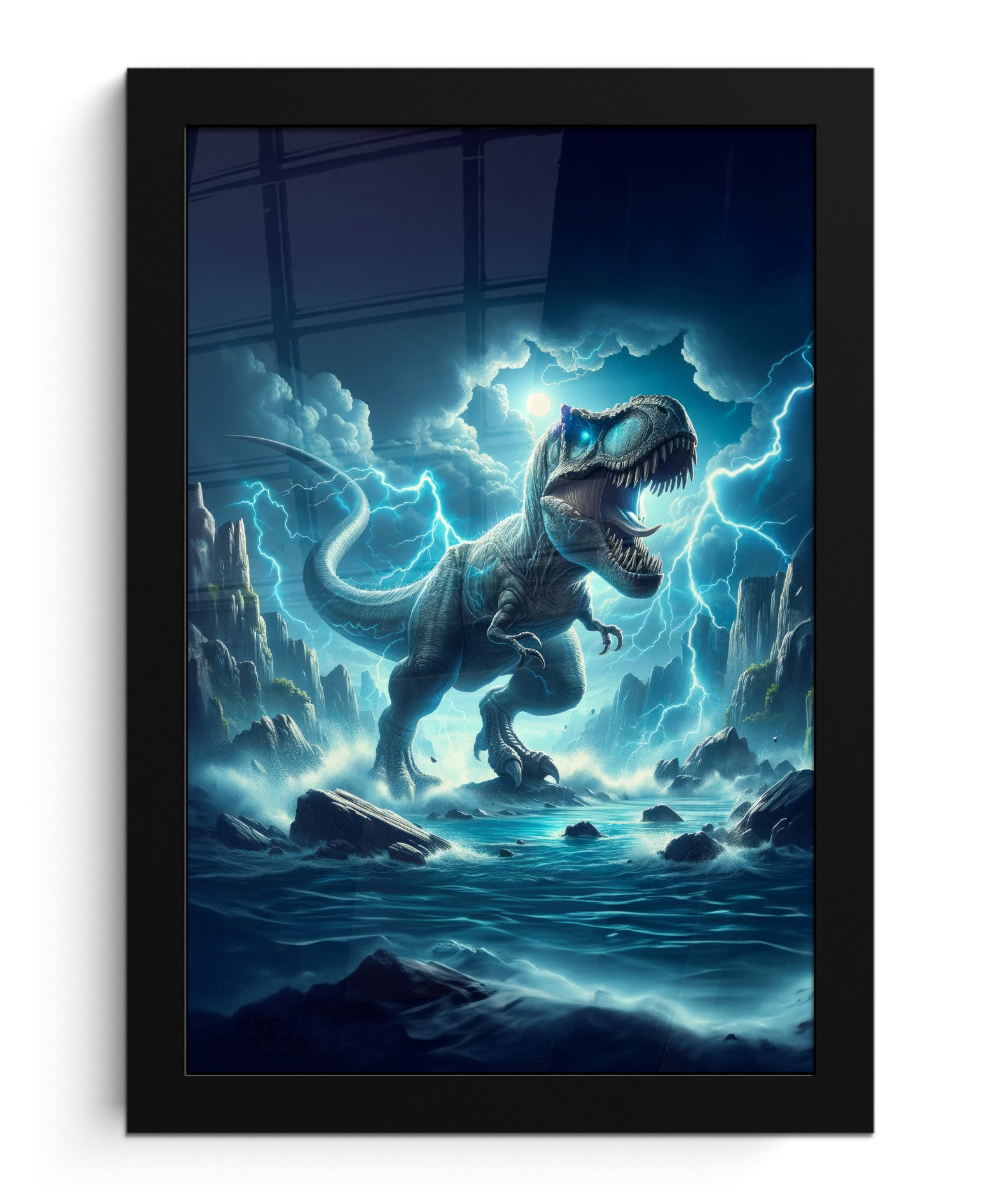 MuchoWow Poster Dino - Blau - günstig online kaufen