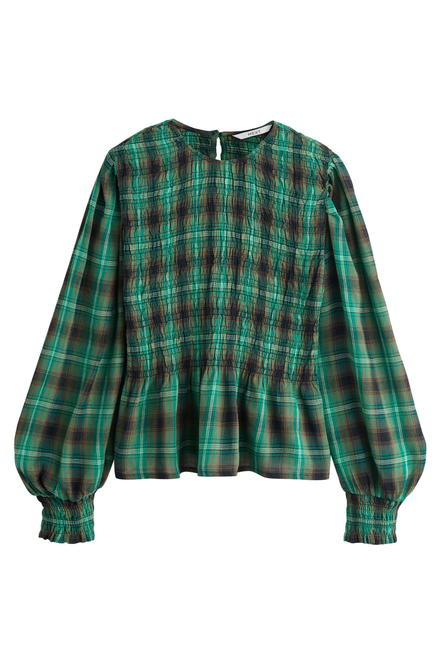 Next Langarmbluse Gesmoktes langärmliges Top (1-tlg) günstig online kaufen