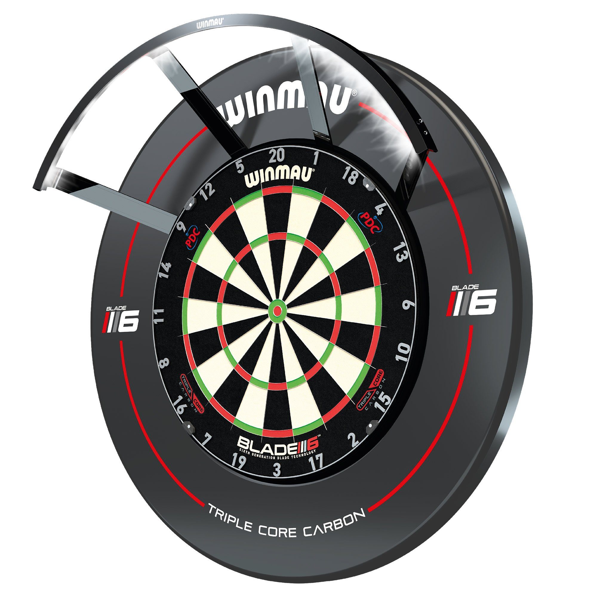 Winmau Dartscheibe Winmau Polaris 120° LED Dartboard Light