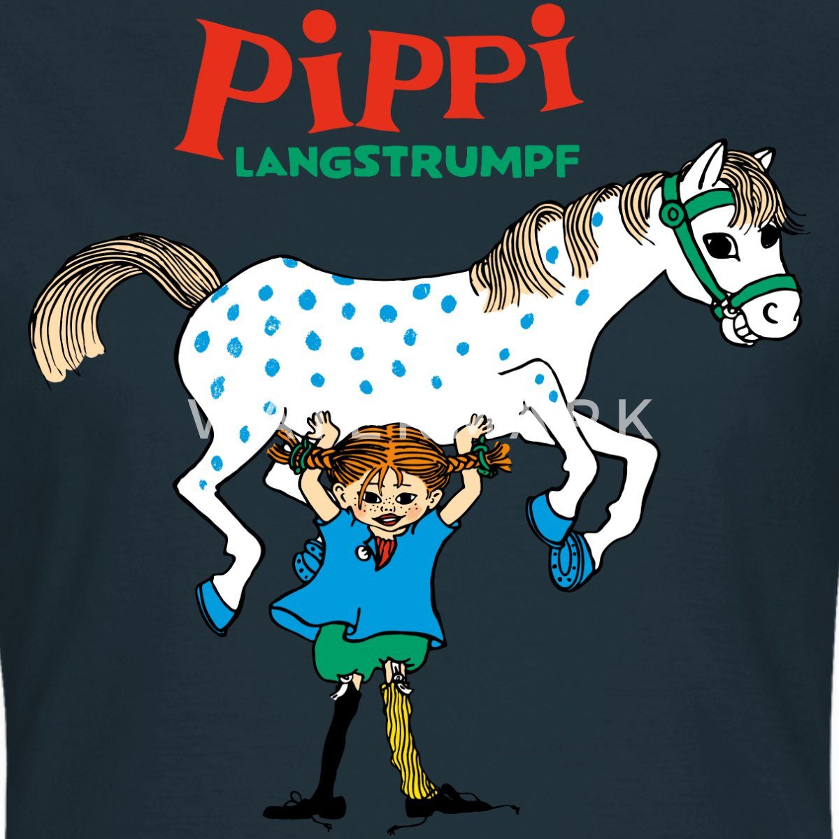 Spreadshirt T-Shirt Pippi Langstrumpf Pippi Hebt günstig online kaufen