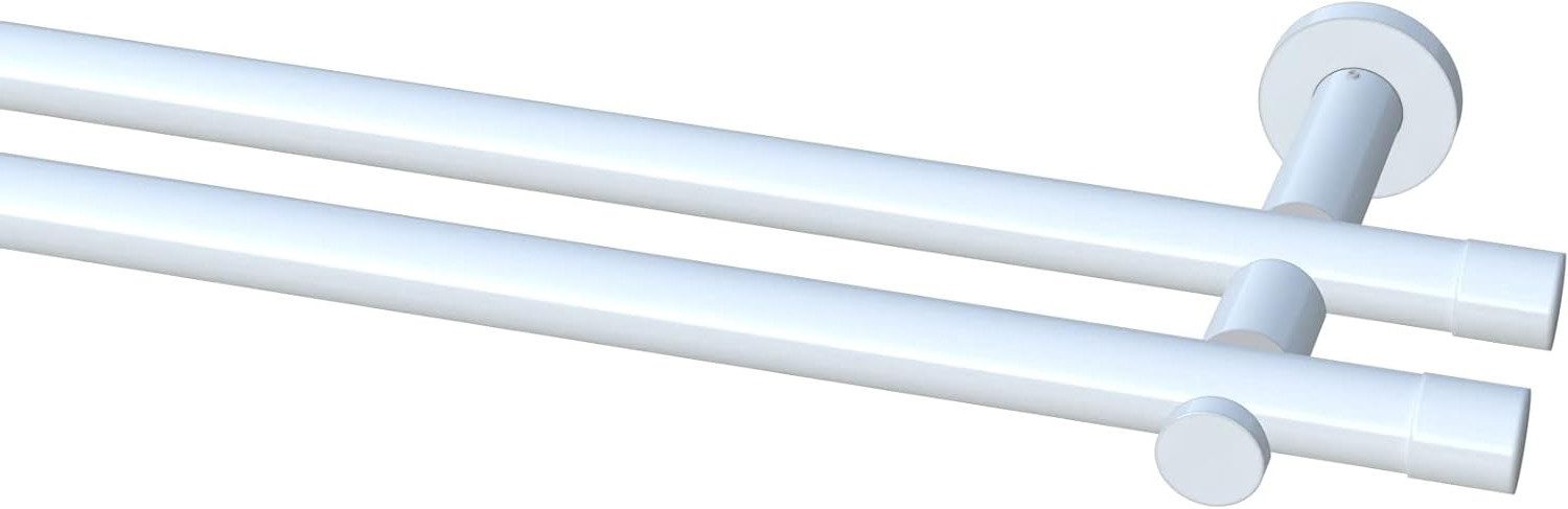 Garduna Gardinenstange Ø 20mm / 1- oder 2-Lauf, 2-läufig, kürzbar, Metall, günstig online kaufen