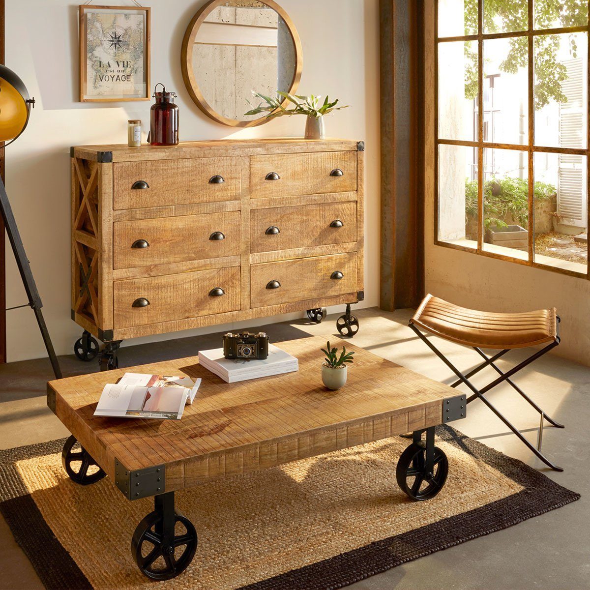 Atmosphera Créateur d'intérieur Teppich Teppich aus Jute, rechteckig, 120 x günstig online kaufen